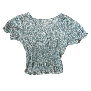 ☀️ Anthropologie Paper Crane Women’s small floral top